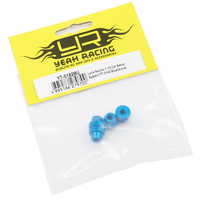 Yeah Racing - Car Setup System Lock Nut for Setup Station YT-0140 Blue - (YT-0182BU)