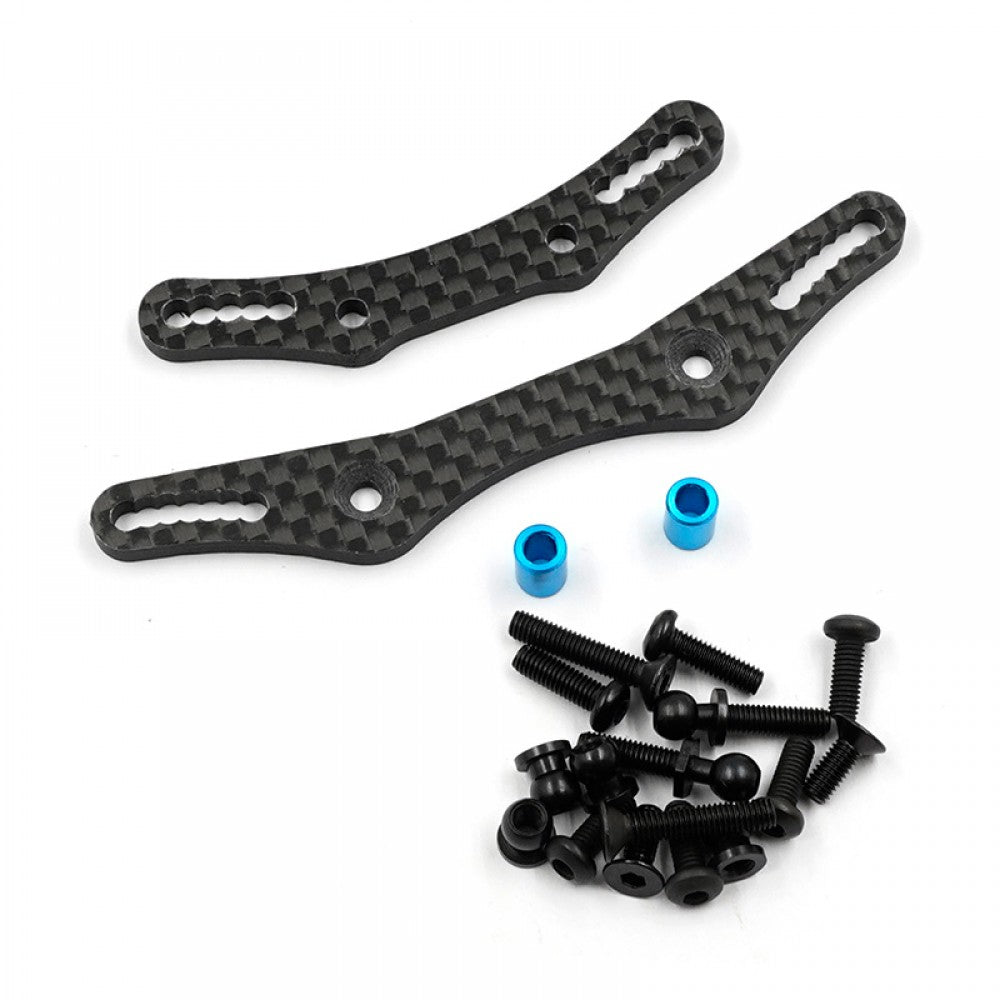 YEAH RACING - Carbon Damper Stay Set For Tamiya M05 & Fixing - TAMC-062