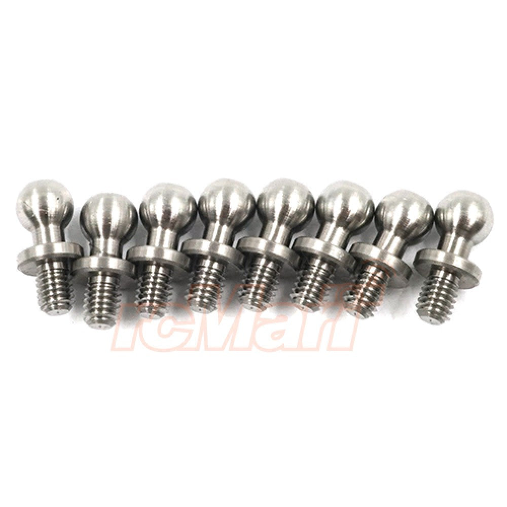 Yeah Racing - High Precision 64 Titanium Ball Stud 4.8mm x 4mm 8pcs - YA-0607