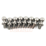 Yeah Racing - High Precision 64 Titanium Ball Stud 4.8mm x 4mm 8pcs - YA-0607