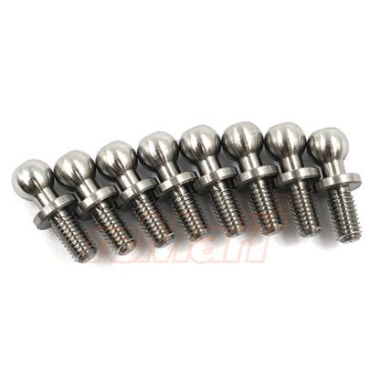 Yeah Racing - High Precision 64 Titanium Ball Stud 4.8mm x 6mm 8pcs -