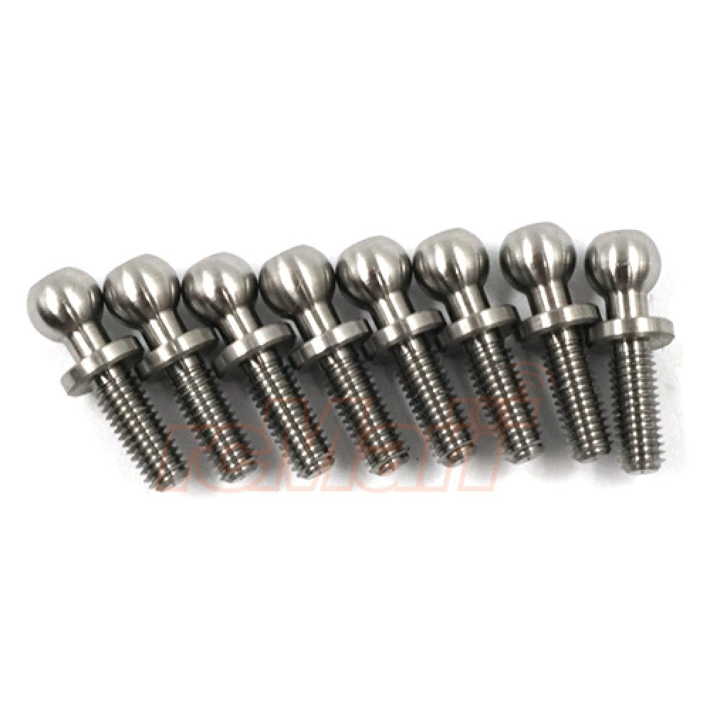 Yeah Racing - High Precision 64 Titanium Ball Stud 4.8mm x 8mm 8pcs - YA-0609