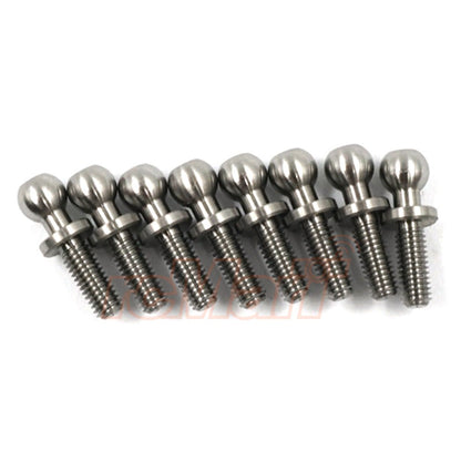 Yeah Racing - High Precision 64 Titanium Ball Stud 4.8mm x 8mm 8pcs - YA-0609