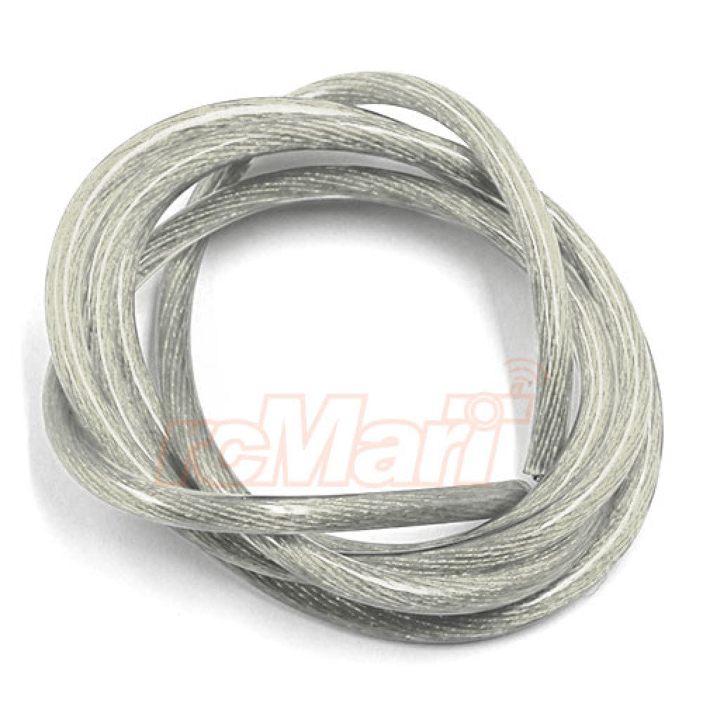 Yeah Racing - Transparent Silicone 12AWG Transparent ESC/Motor/Battery Wire 100cm Long (Silver) WPT-0137SV