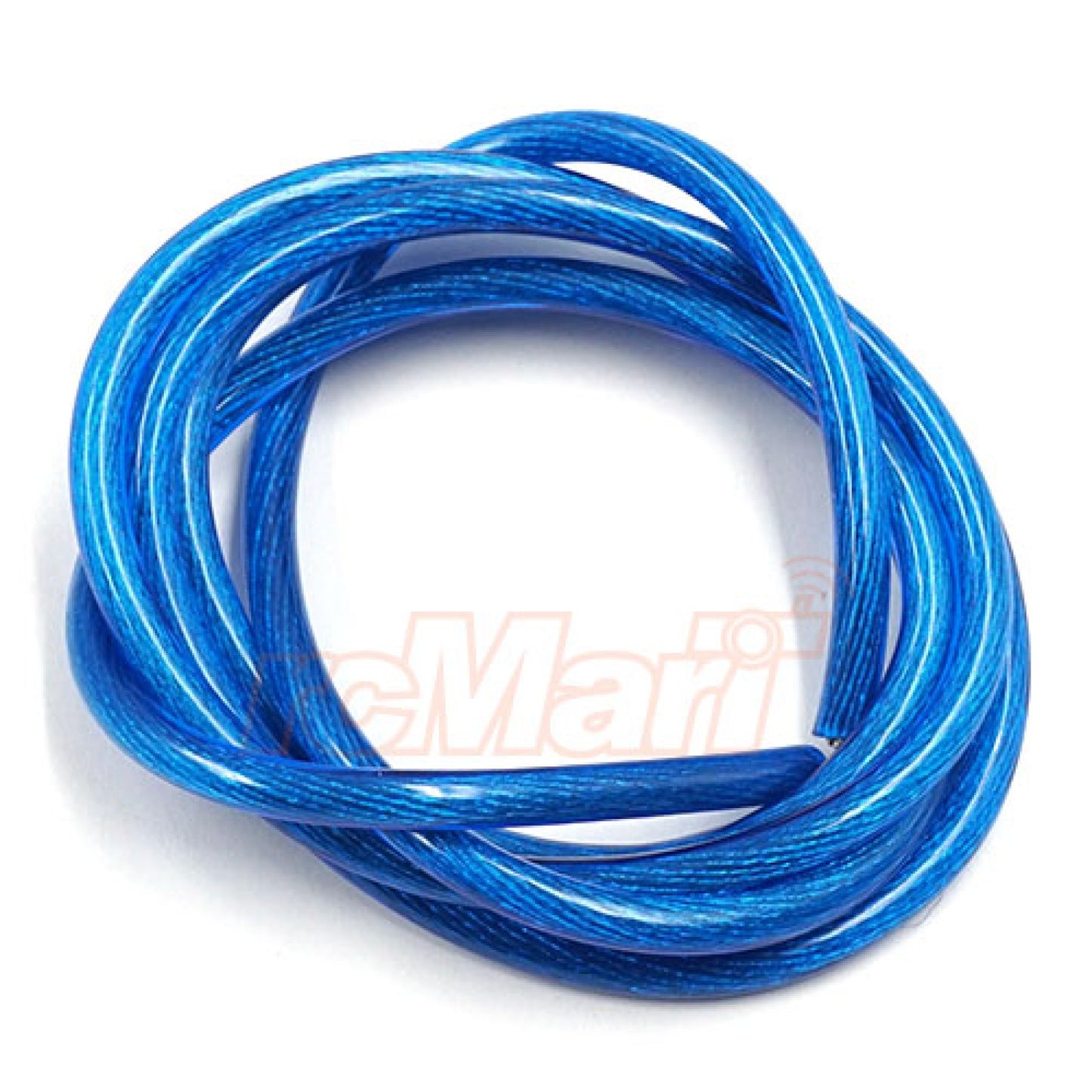 Yeah Racing - Transparent Silicone 12AWG Transparent ESC/Motor/Battery Wire 100cm Long (Blue) WPT-0137BU
