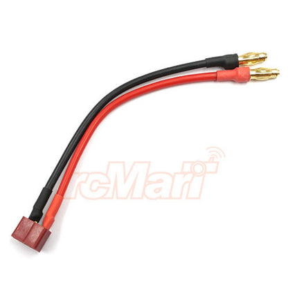 Yeah Racing - 4mm Plug w/ T-Plug (Deans) Battery Connector Wire 15cm - WPT-0138