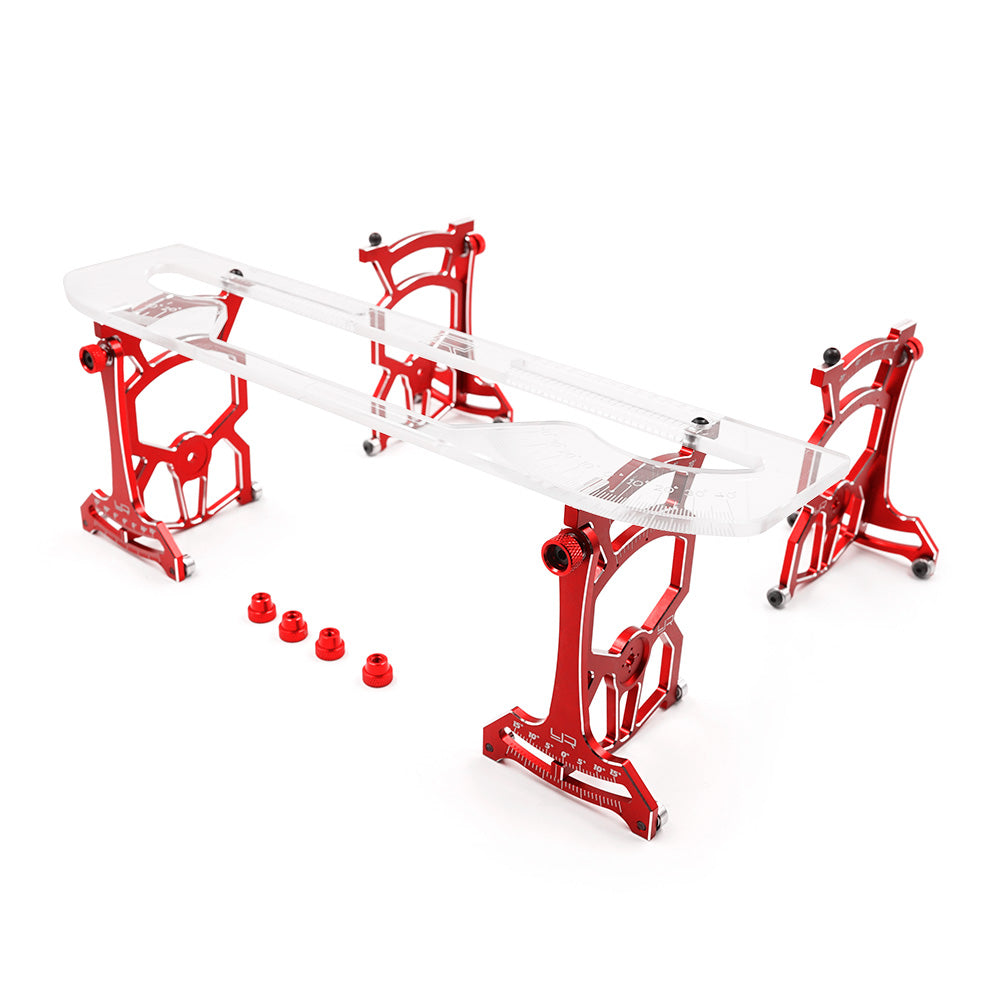 Yeah Racing - Universal Set Up System Ver.3 For 1/10 On Road Touring Cars - Red - YT-0140RD (With Free Tool Bag Case)