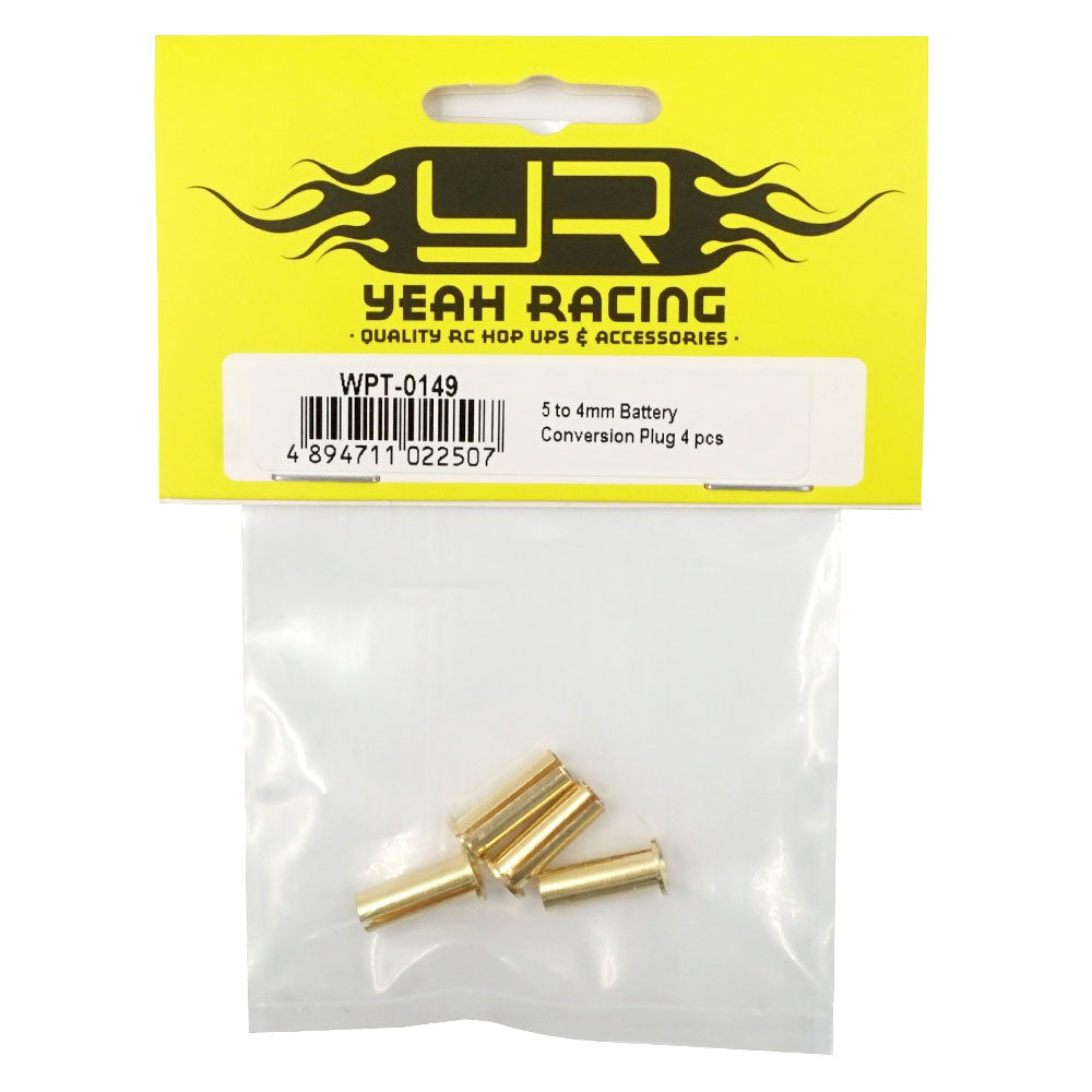 Yeah Racing - 5mm to 4mm Battery Conversion Plug (4pcs) - WPT-0149