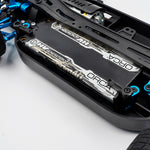 YEAH RACING - Aluminum 7075 Plastic Anti Tweak Battery Holder For Tamiya TT01 & TT02 - TATT-055BU