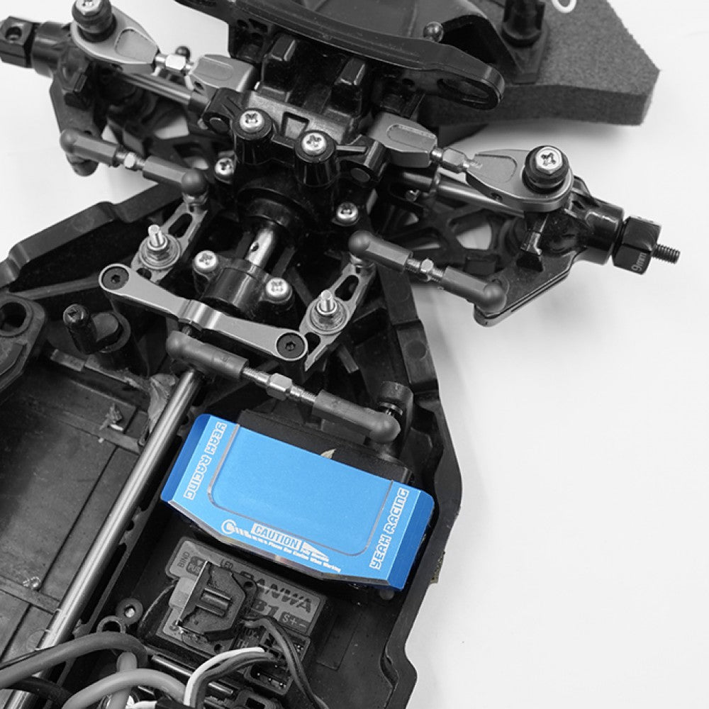 YEAH RACING - Aluminum Servo Mount For Tamiya TT02 Series (BLUE) - TATT-057BU