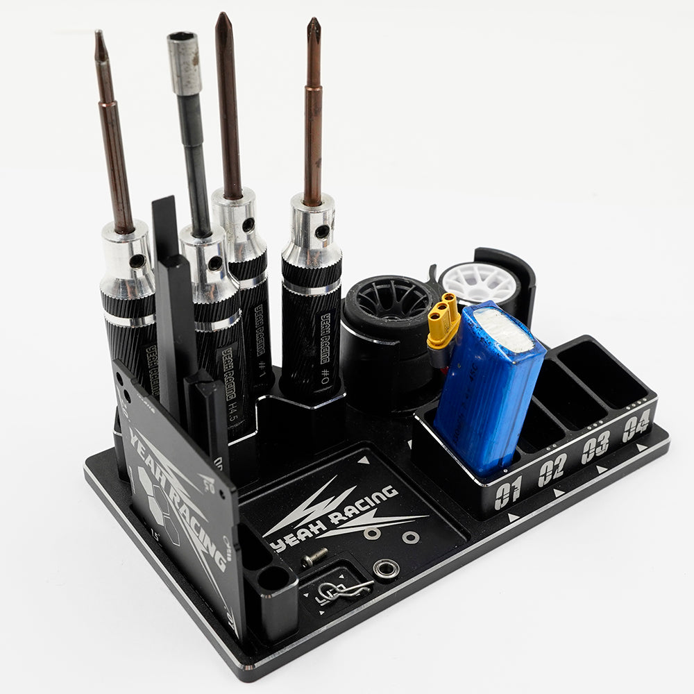 YEAH RACING - RC Aluminum Multi Function Tool Stand For Mini-Z - YT-0217BK