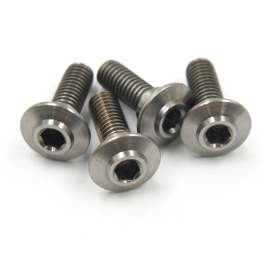 YEAH RACING - 64 GRADE Titanium Servo Lock Screw Set (9mm) 4pcs - YA-0706