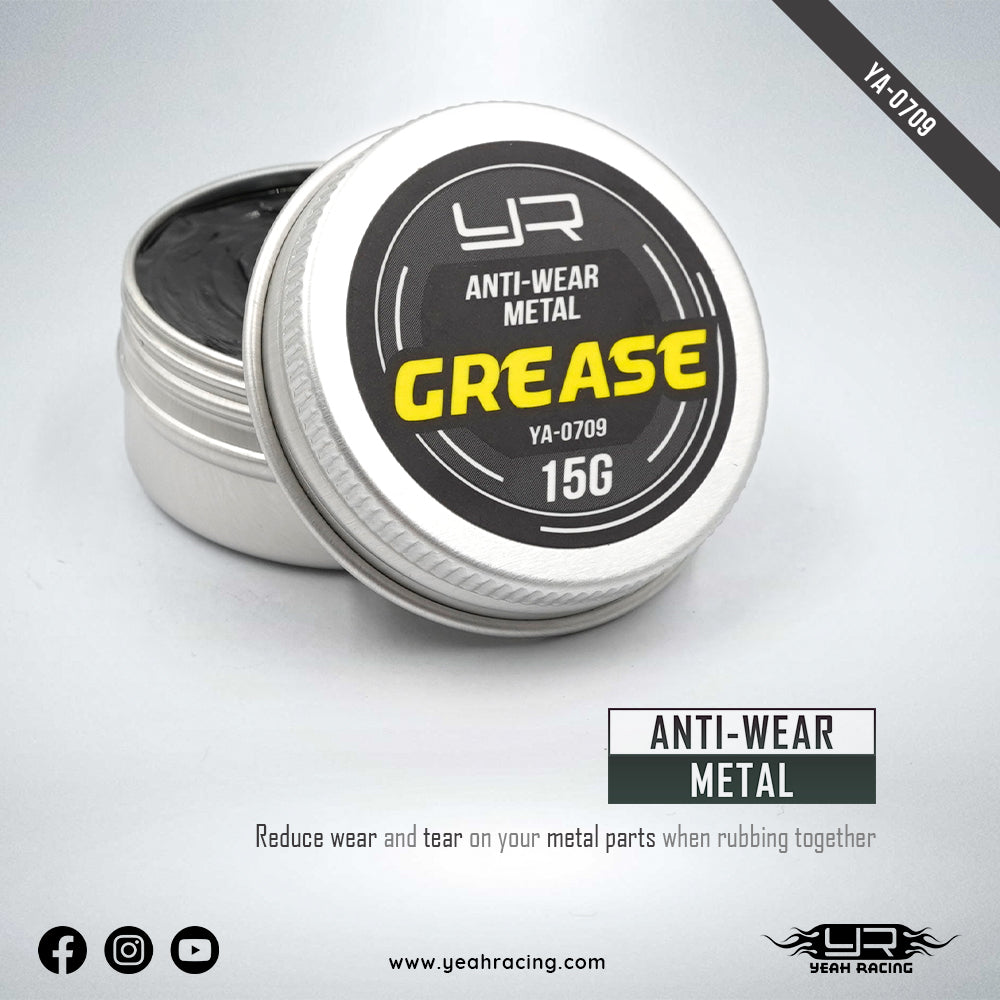 YEAH RACING - High Quality Anti-Wear Metal Grease 15g - (FOR TT01E EURO TRUCK FRONT DIFF) YA-0709