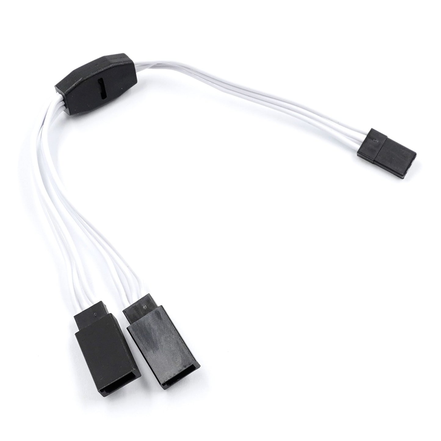 Yeah Racing - 150mm 60-Core Y Harness High Current Servo Wire (White) (JR/Futaba Plug) - WPT-0154WT