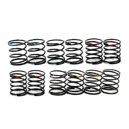 Yeah Racing - 50mm Big Bore Go Spring Set (12x springs - 3x rates) - BBG-014BK (Big Bore Shocks Only)