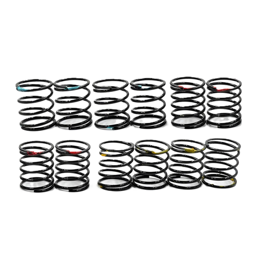 Yeah Racing - 50mm Big Bore Go Spring Set (12x springs - 3x rates) - BBG-014BK (Big Bore Shocks Only)