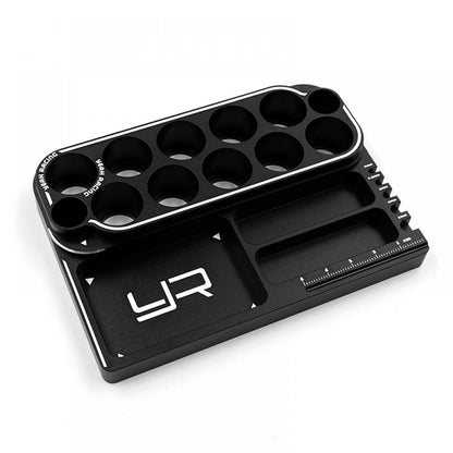 YEAH RACING - Aluminum Hex & Lock Nut Drive Wrench w/ Tool Stand Combo Set - YT-0238BK/GD