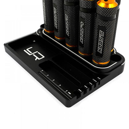 YEAH RACING - Aluminum Hex & Lock Nut Drive Wrench w/ Tool Stand Combo Set - YT-0238BK/GD