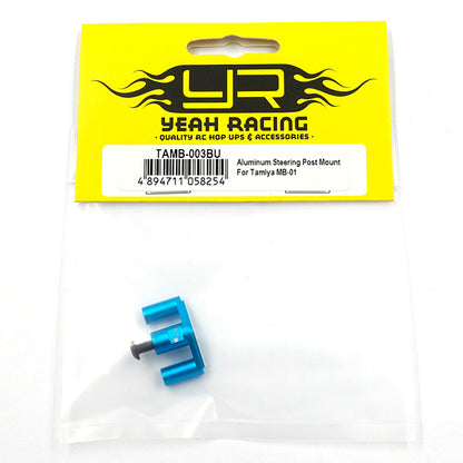 YEAH RACING - Aluminum Steering Post Mount For Tamiya MB01 BT01 - TAMB-003BU