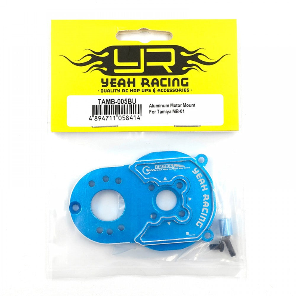 YEAH RACING - Aluminum Motor Mount For Tamiya MB-01 BT-01 - TAMB-005BU
