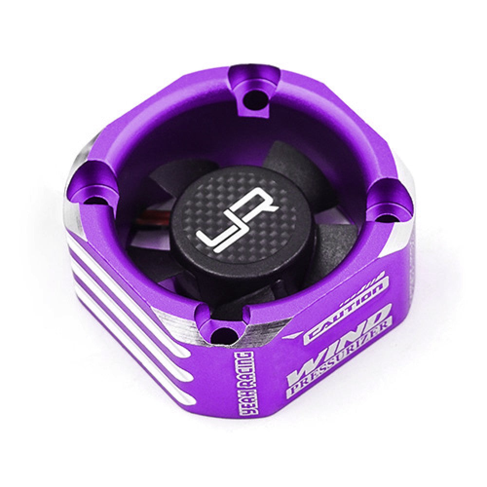 Yeah Racing - RC ALLOY 8.4V MAX Case 30mm Booster Cooling Fan Purple - YA-0576PP