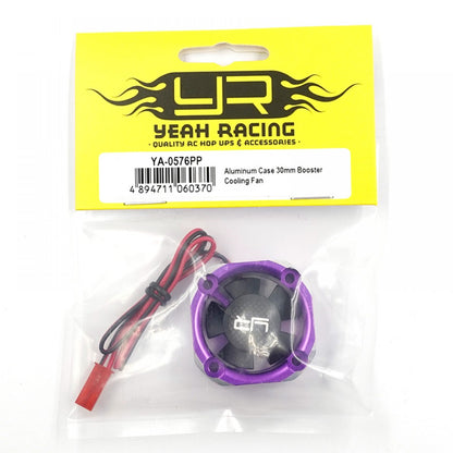 Yeah Racing - RC ALLOY 8.4V MAX Case 30mm Booster Cooling Fan Purple - YA-0576PP
