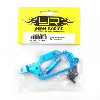 YEAH RACING - Aluminum Servo Mount For Tamiya MB-01 BT-01 - TAMB-010BU