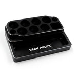 YEAH RACING - Aluminium Mini Tool Wrench Stand & Parts Tray (14.5mm Handle Hole x 7 pcs) (TOOLS NOT INCLUDED) YT-0253BK