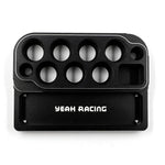 YEAH RACING - Aluminium Mini Tool Wrench Stand & Parts Tray (14.5mm Handle Hole x 7 pcs) (TOOLS NOT INCLUDED) YT-0253BK