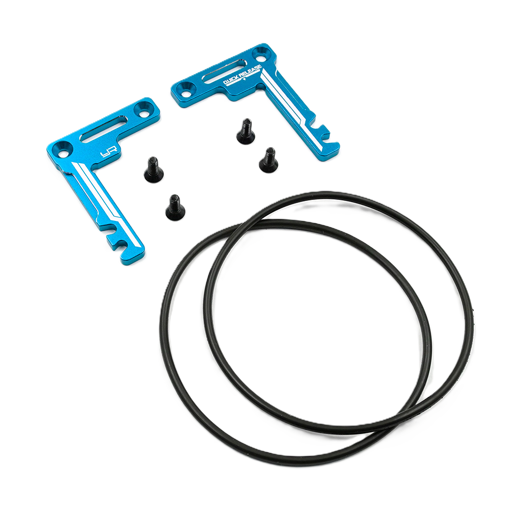 Yeah Racing - Aluminum Short Battery (shorty) Holder Set For Tamiya TT02 Series - TATT-075BU