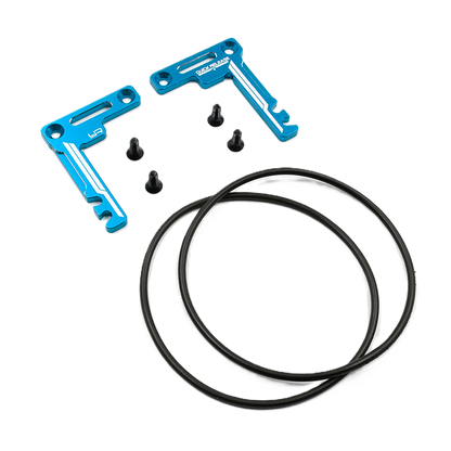 Yeah Racing - Aluminum Short Battery (shorty) Holder Set For Tamiya TT02 Series - TATT-075BU