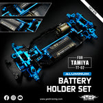 Yeah Racing - Aluminum Short Battery (shorty) Holder Set For Tamiya TT02 Series - TATT-075BU
