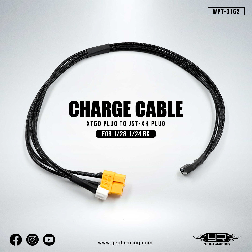 Yeah Racing  - XT60 Plug To JST-XH Plug Charge Cable w/ Balance Plug For 1/28 1/24 RC Lipos - WPT-0162