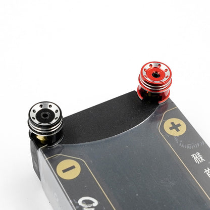 YEAH RACING - RC Easy Pull Heatsink 5mm Bullet Connectors RED (90degre Right Angle Plug) WPT-0160RD  (FITS UNDER EURO TRUCK BODY)