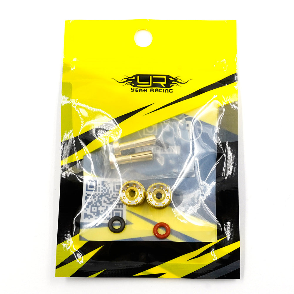 YEAH RACING - RC Easy Pull Heatsink 4mm Bullet Connectors GOLD (90degre Right Angle Plug) WPT-0159GD (FITS UNDER EURO TRUCK BODY)