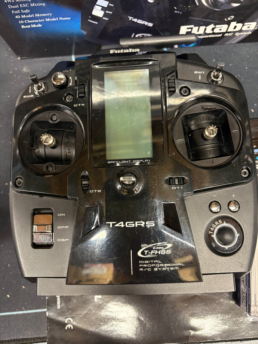 Used - Futaba T4GRS with 2x receivers (just needs battery)