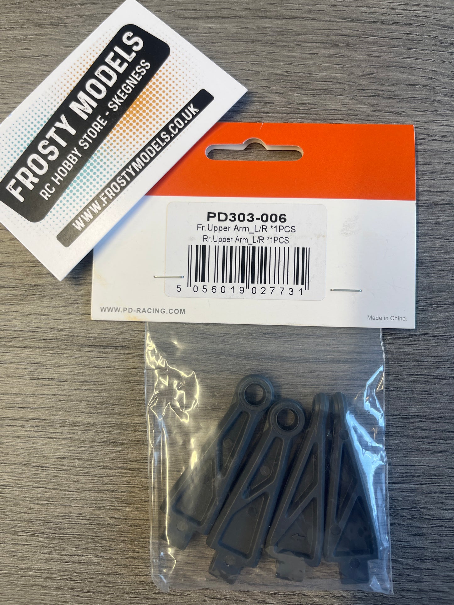 PD Racing TK16 & TR16 Spares - Front and rear upper arm set