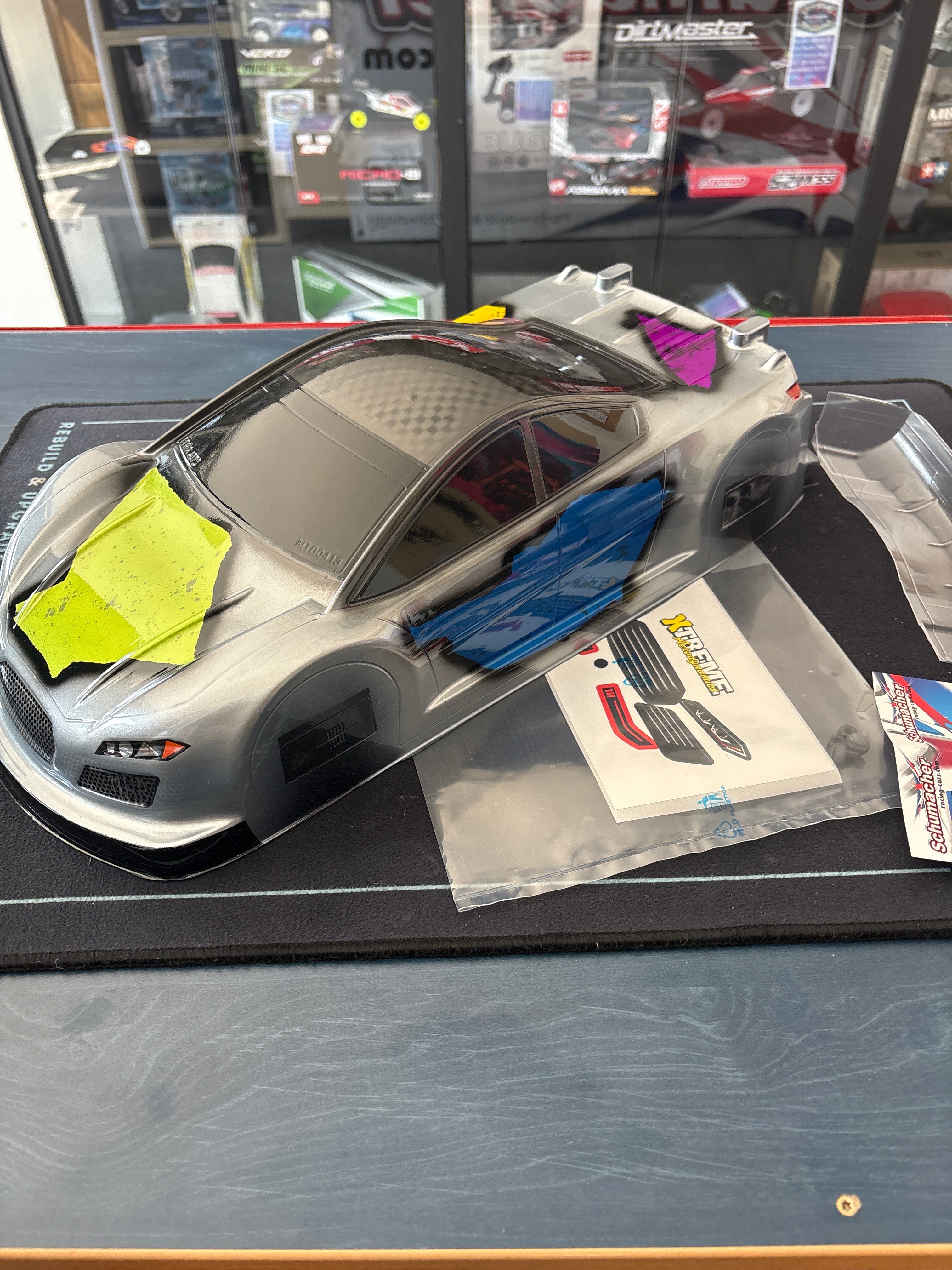 XTREME TWISTER - 1/10 RC CAR - ETS TC BODY SHELL - PRO 100% AIRBRUSHED! UNCUT