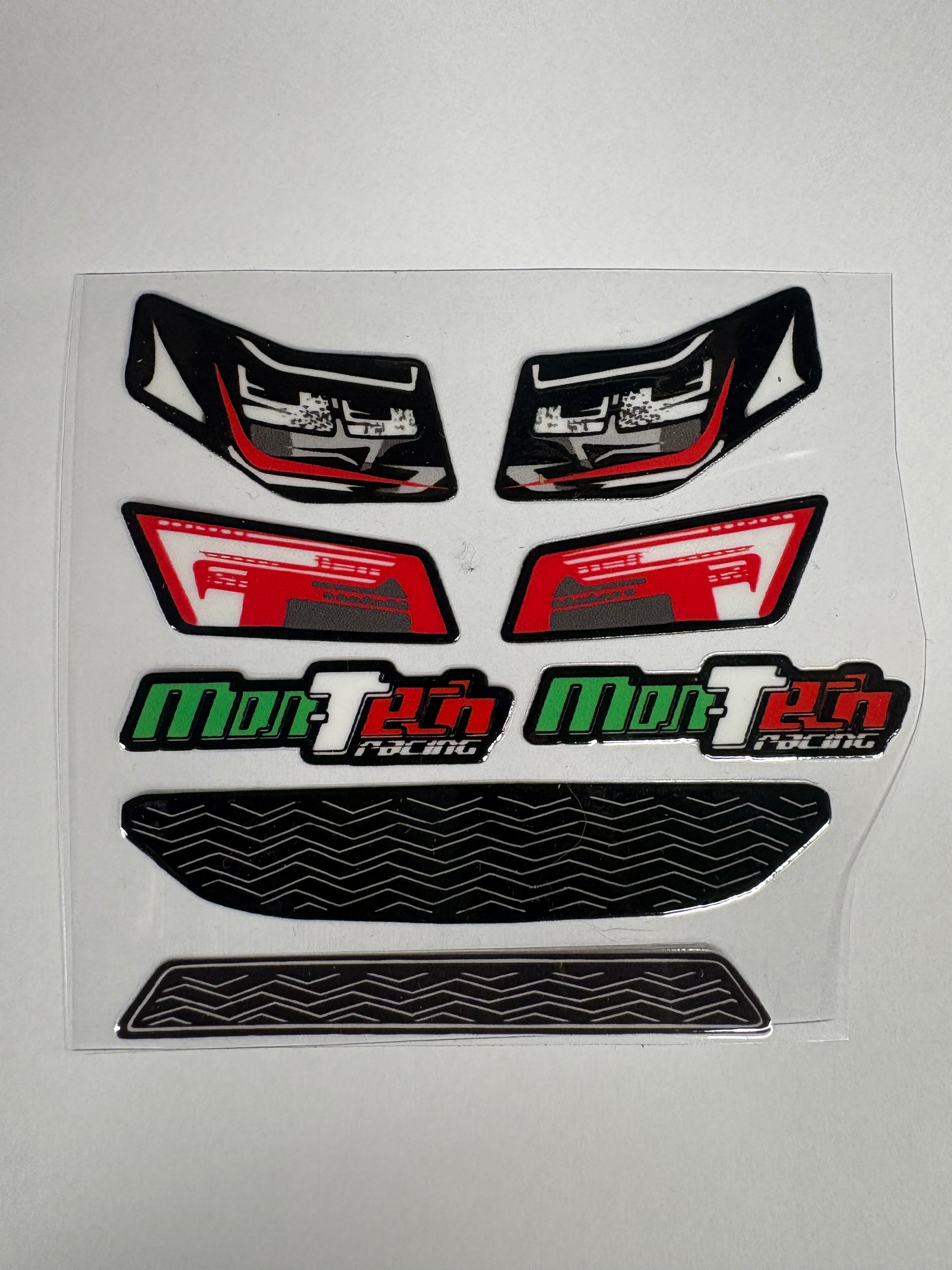 Montech - Hi-Resolution M-Truck 2.0 stickers for Tamiya Euro Trucks (decals) non transparent - Tranfers, no cutting required (Peal backing, apply on, rub, remove outer)
