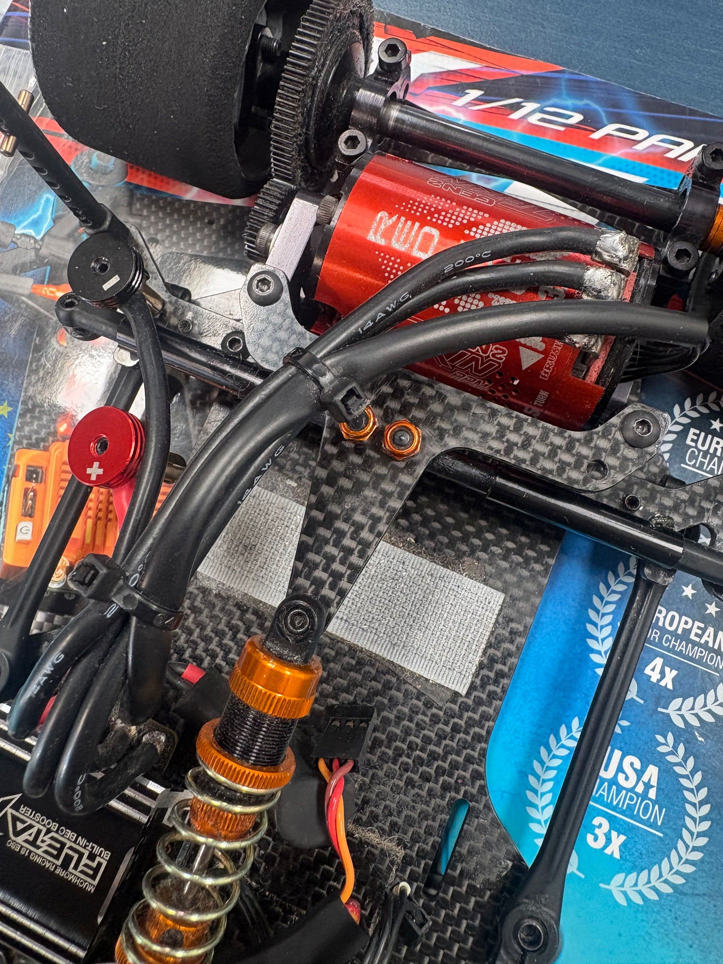 Used - Xray X12 2017 - With 1S ESC, 13.5T Motor, Micro Servo, LMGT3 Body & Spares