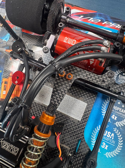 Used - Xray X12 2017 - With 1S ESC, 13.5T Motor, Micro Servo, LMGT3 Body & Spares