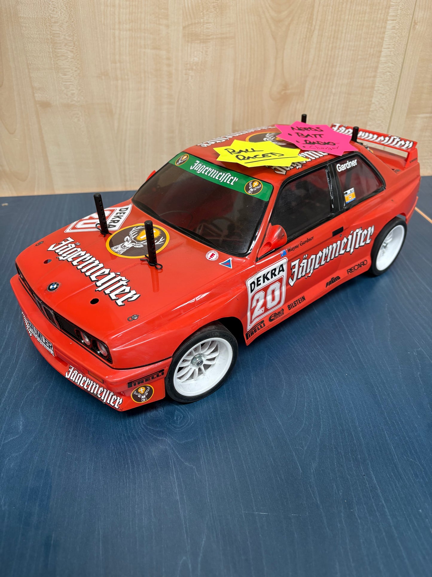 Ex Self Demo - Tamiya TT02 BMW 320 (RARE) Turbo Gruppe 5 Jägermeister 4wd RC Car - Just add Battery & Charger to Complete