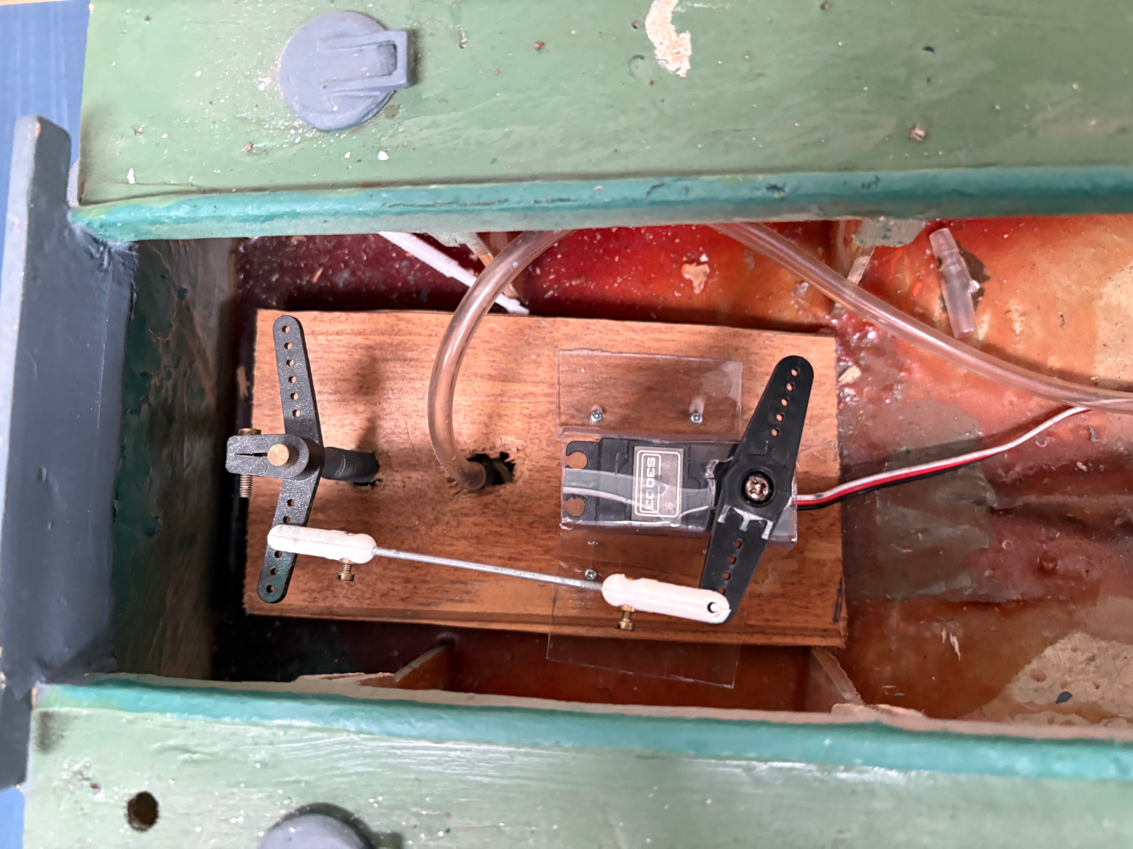 RC boat - needs battery, ESC, radio and charger. Approx 1m long