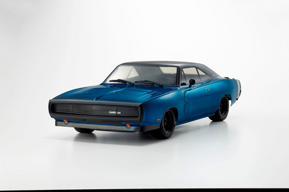 KYOSHO - RC Car Fazer FZ02 (L) Dodge Charger 1970 Blue 1/10 RTR Readyset - K.34475T1B (Just add Battery & Charger) Ultra Scale Body - Clip-less Body (optional flip lights available)