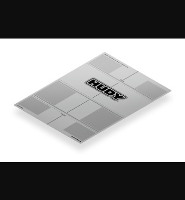 HUDY - Hudy Tools & Accessories PLASTIC SET-UP BOARD DECAL 399x545mm - 1/8 OFF-ROAD & GT - DY108760