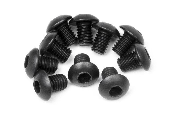 HPI Racing - Button Head Screw M3X4Mm (Hex Socket/10Pcs) - HP100558