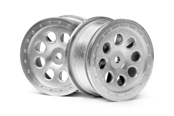 HPI Racing - St-8 Wheel Matte Chrome (0Mm Offset/2Pcs) - HP103037