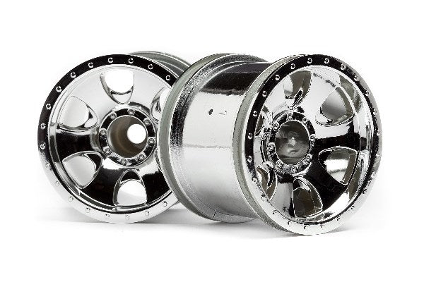HPI Racing - Warlock Wheel Chrome (2.2In/2Pcs) - HP106722