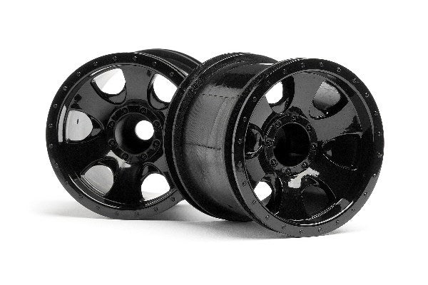 HPI Racing - Warlock Wheel Black (2.2In/2Pcs) - HP106724