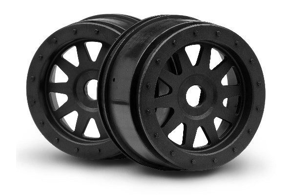 HPI Racing - Tr-10 Glue-Lock Wheel Black (120X60Mm/2Pcs) - HP106896